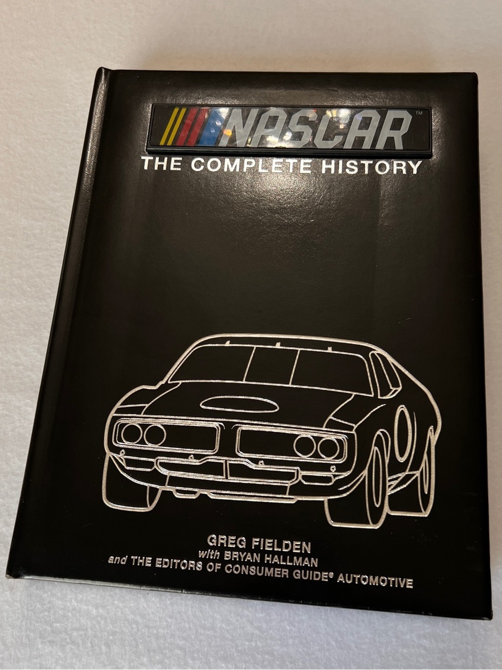 Nascar Coffee Table Book Black Hardcover Book with Silver Artwork